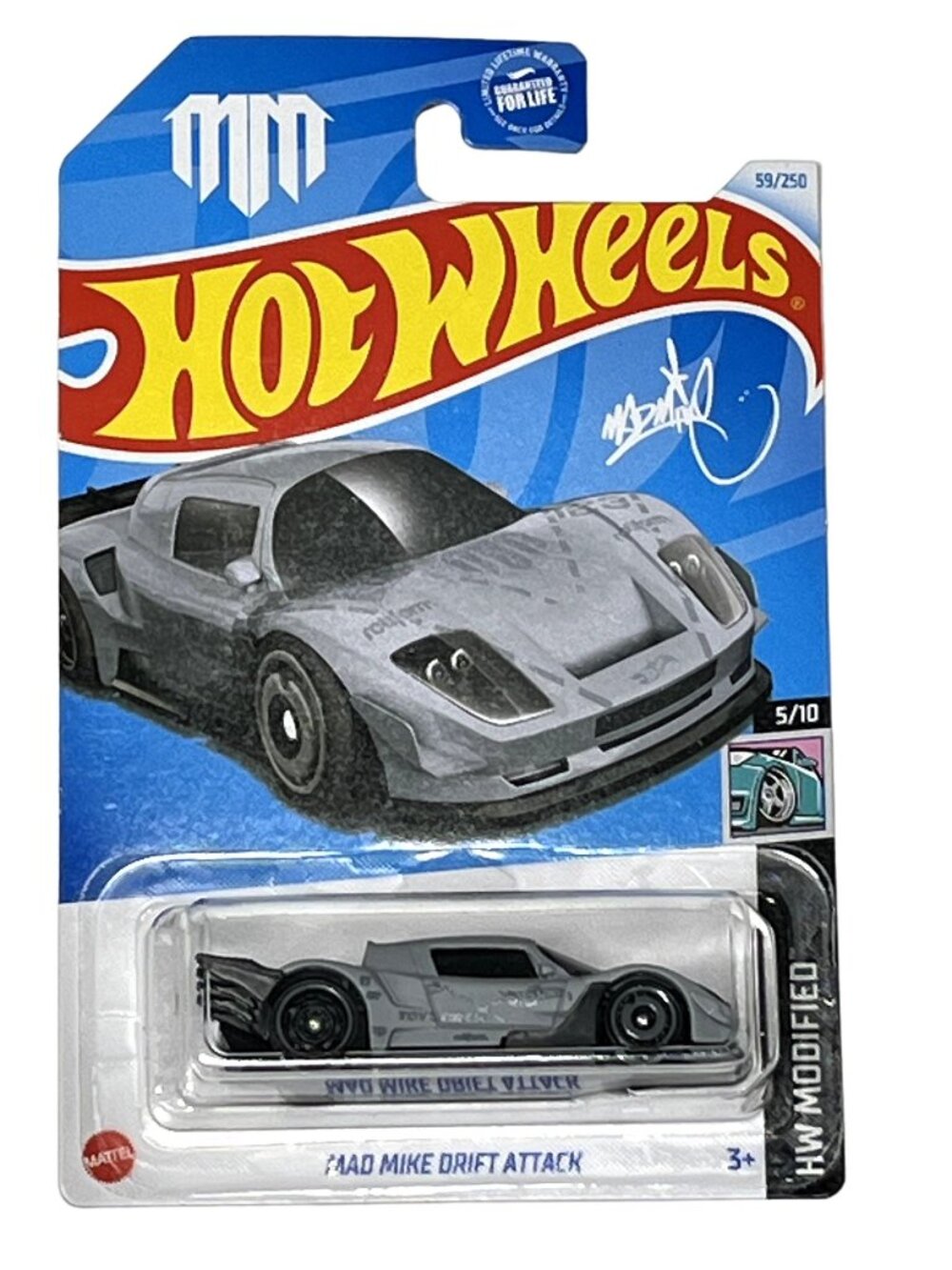 Hot Wheels Mad Mike Drift Attack HW Modified 5/10 59/250 Gray